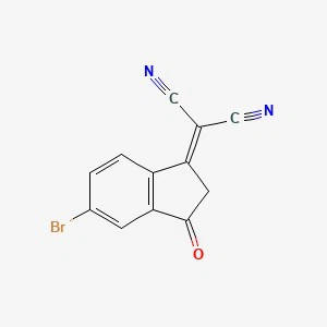CAS:2304026-60-4|2-(5-Bromo-2,3-dihydro-3-oxo-1H-inden-1-ylidene)propanedinitrile