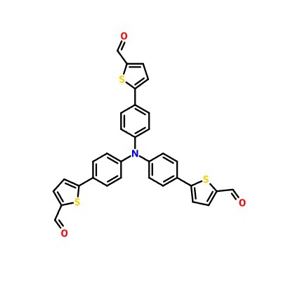 CAS:883236-47-3|5,5',5''-(Nitrilotris(benzen-4,1-diyl))tris(thiophene-2-carbaldehyt)