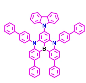 CAS:1878102-32-9丨5H,9H{{17}[1,4]Benzazaborino[2,3,4-kl]phenazaborine, 5,9-bis([1,1′-biphenyl]-4-yl)-7-(9H-carbazol-9-yl)-2,12-diphenyl- CAS-no-1878102-32-9